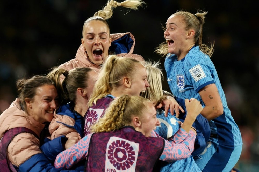 Inglaterra será el rival de España en la final del Mundial tras vencer a Australia. AFP