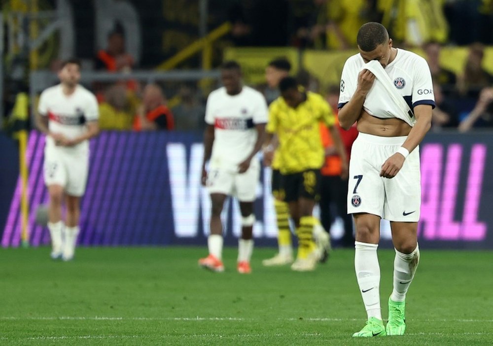 Mbappé falou sobre o jogo de volta contra o Borussia. AFP