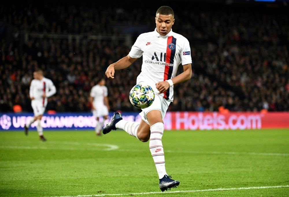 Les joueurs du PSG lorsqu'ils étaient petits. AFP