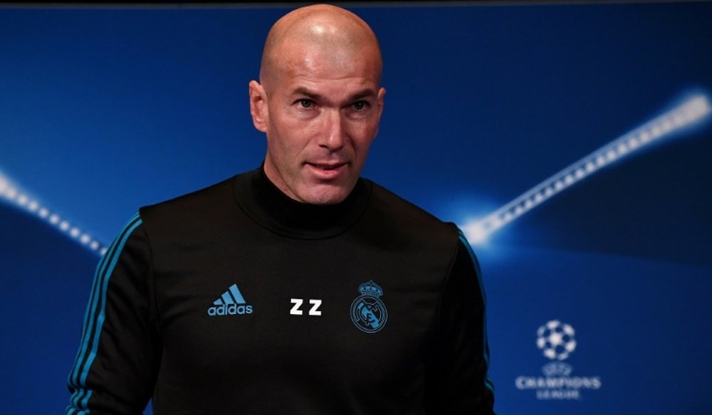 Zinedine Zidane pas satisfait du tirage. AFP