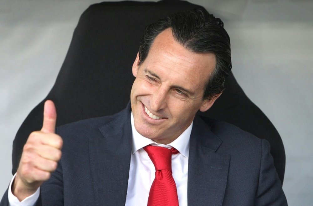 Arsenal are asking Emery to get them to the Champions League. AFP
