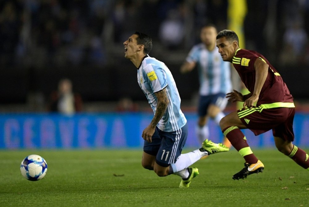 L'Argentin souffre d'une déchirure musculaire. AFP