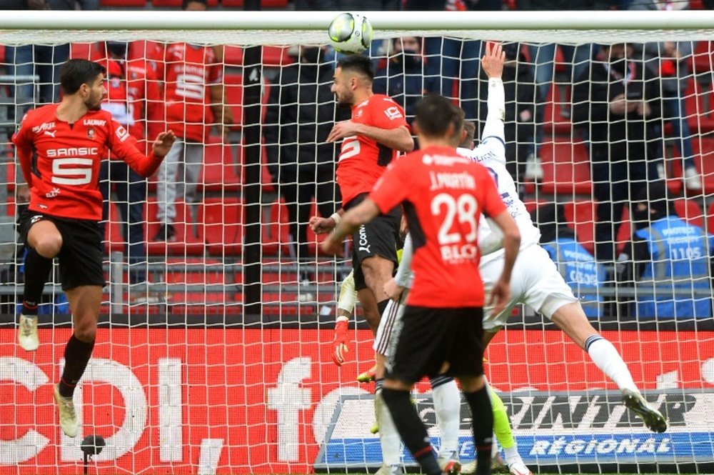 El Rennes arolló al Burdeos. AFP