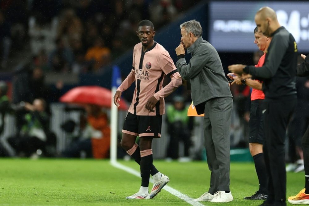 Dembele apologised to Luis Enrique after his disciplinary sanction. AF