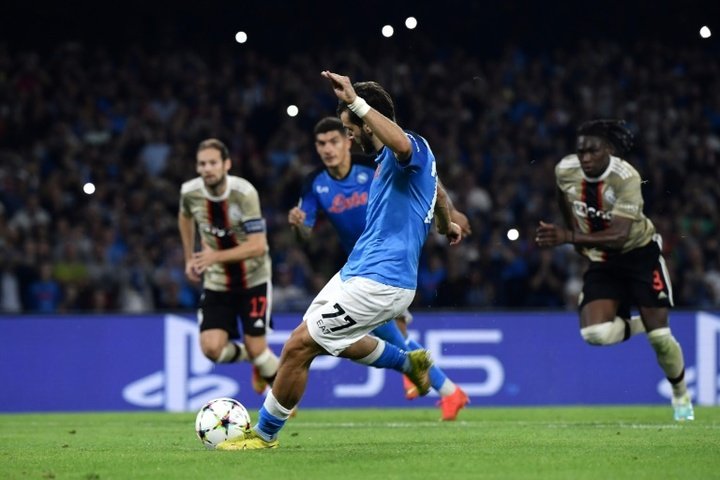 Kavaratskhelia has scored 16 goals in just 17 appearances fopr Napoli. AFP