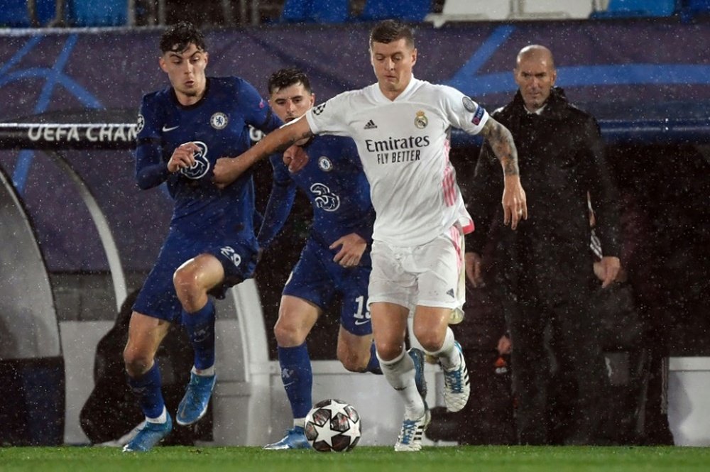 Pareggio tra Real Madrid e Chelsea. AFP