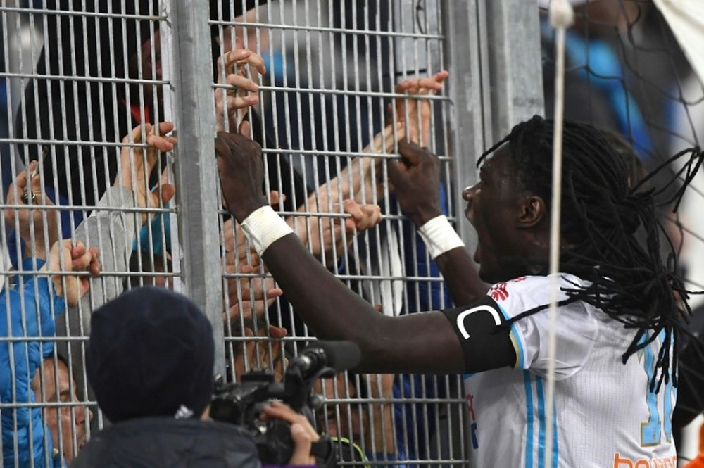 Gomis anotó uno de los tres tantos del Marsella al Nancy. AFP