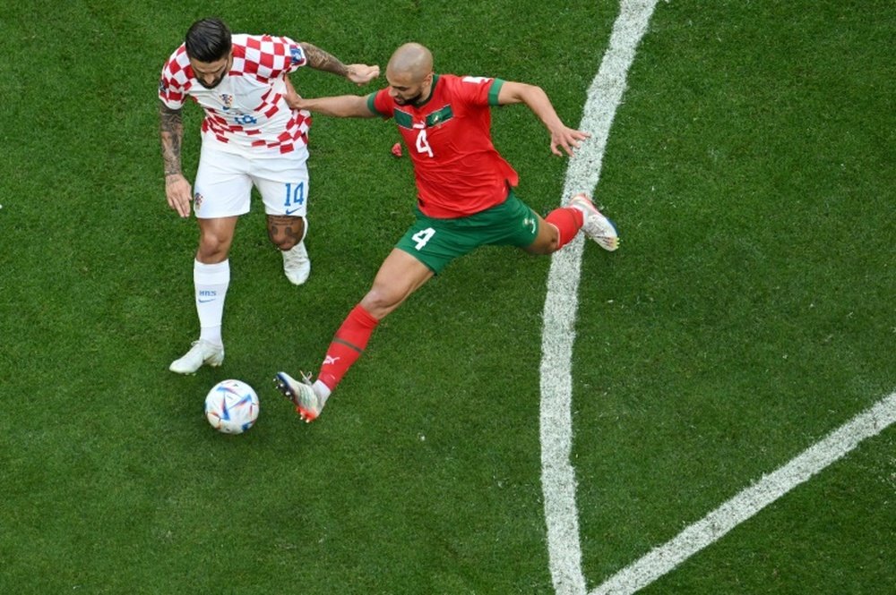 Sofyan Amrabat saltó a la fama por el Mundial de Catar. AFP