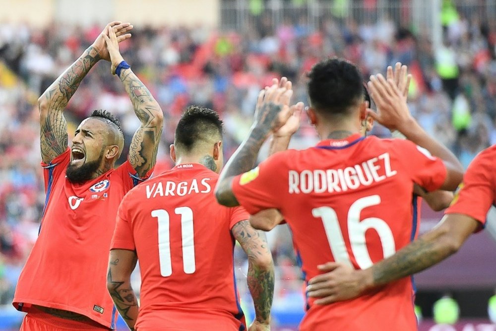 Les Chiliens affronteront le Portugal. AFP