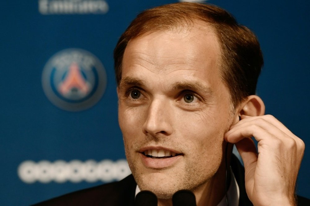 Tuchel lors de sa présentation officielle. AFP