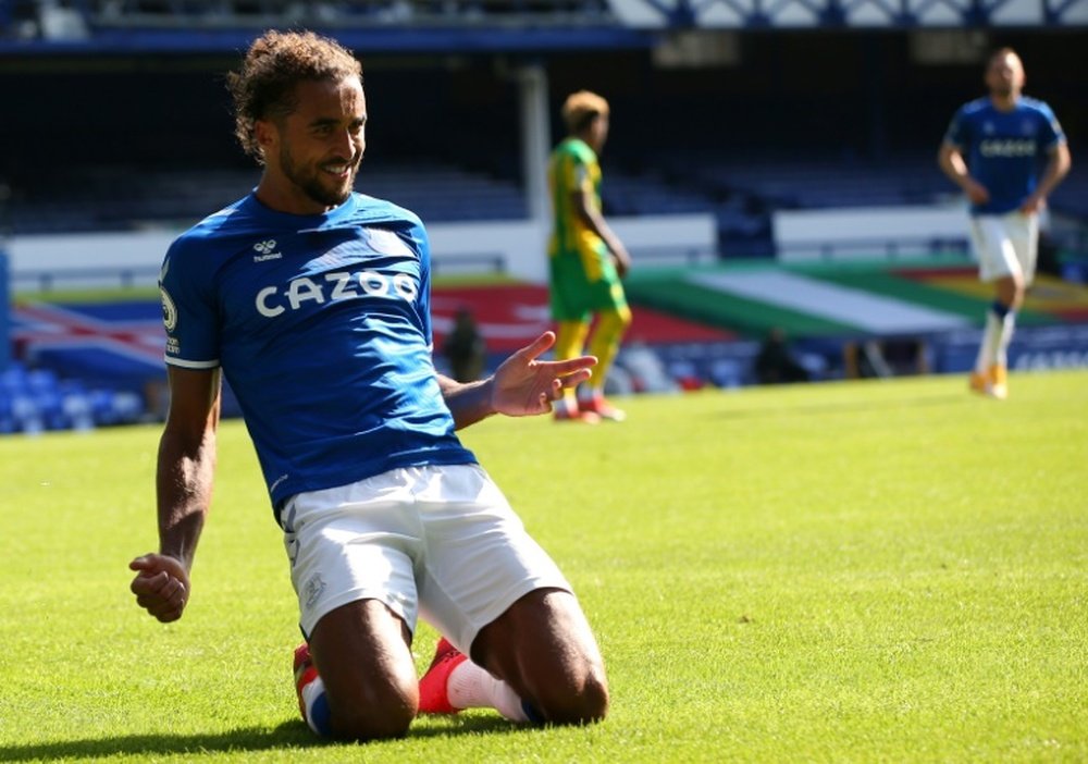 Calvert-Lewin élu joueur du mois en Premier League. AFP