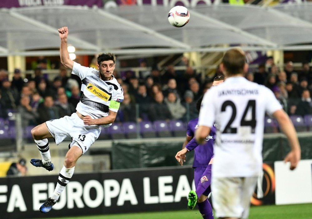 Lattaquant de Moenchengladbach Lars Stindl lors du match face à la Fiorentina en Europa League. AFP