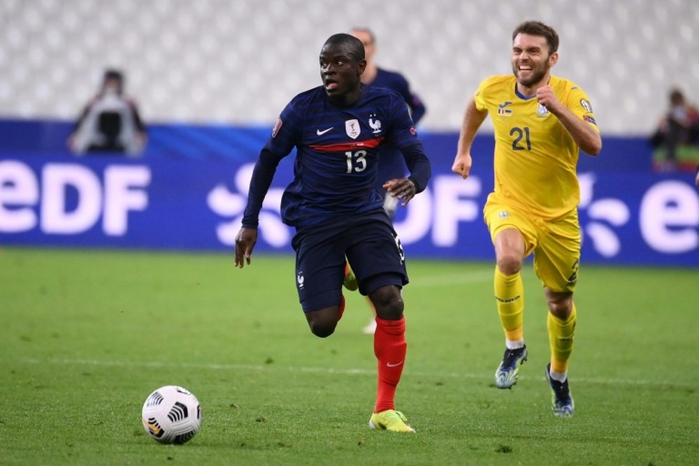 Kanté absent face à la Croatie, Mbappé sera bien là. AFP