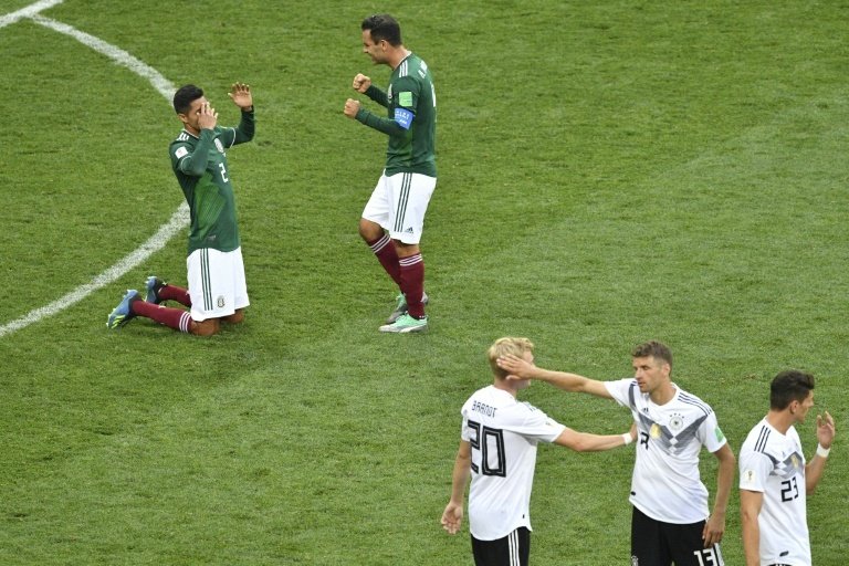 México sólo había ganado una vez hasta este partido nunca a Alemania. AFP
