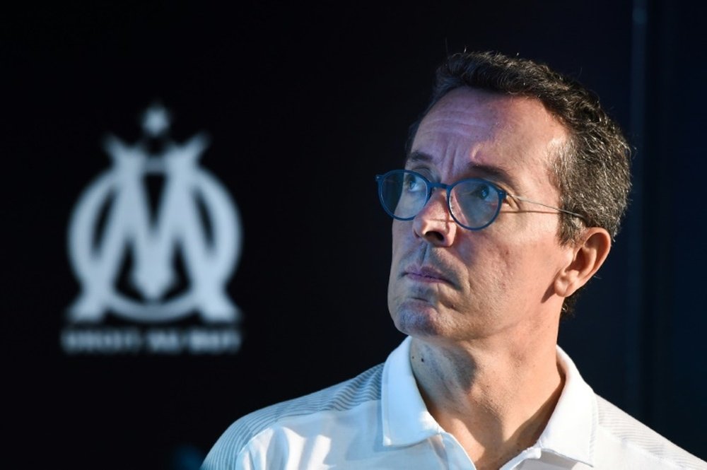 Eyraud niega la venta del Olympique de Marsella. AFP