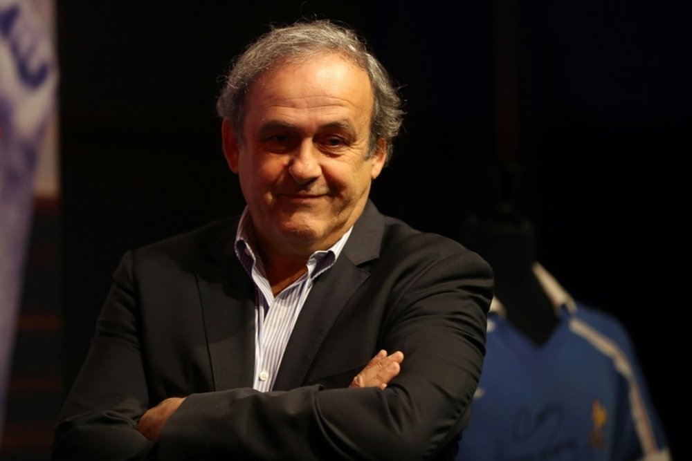 A entrevista com Michel Platini. AFP