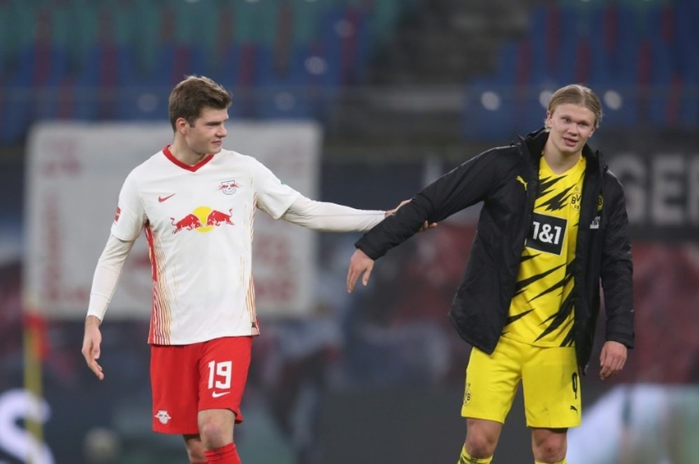 Les compos probables : Leipzig-Borussia Dortmund. AFP
