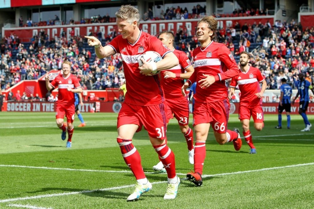 Schweinsteiger se réjouit de voir le Suédois rejoindre la MLS. AFP