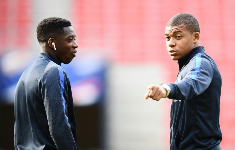 Stoichkov talks up Mbappe, Dembele. AFP