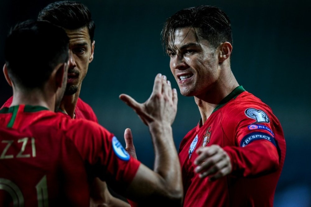 Cristiano, a por el centenar de goles con Portugal. AFP