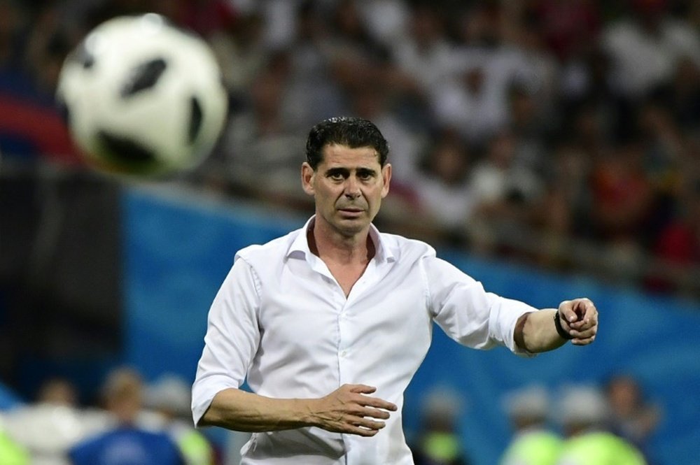 Hierro took over just two days before the World Cup. AFP