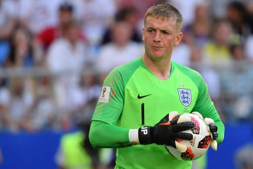 Jordan Pickford became a star over the summer after some top performances for England. AFP