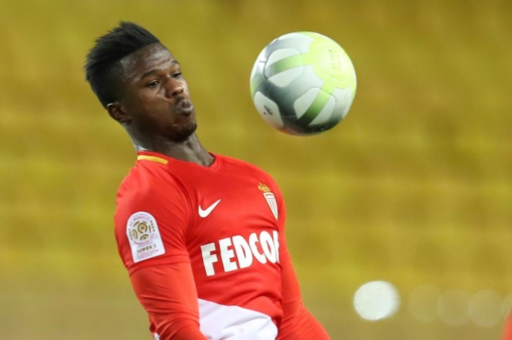 L'attaquant sénégalais de Monaco Keita Baldé lors dun match contre Angers. AFP