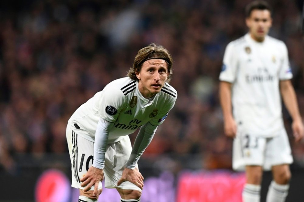 Modric admitió que el Madrid está tocado por el varapalo de la Champions. AFP