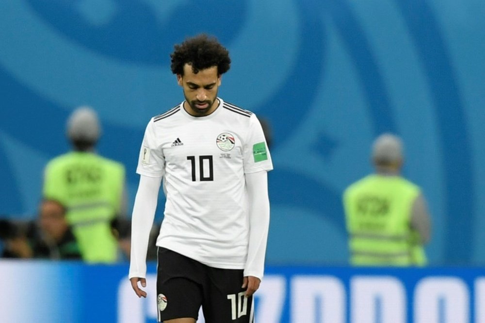 Salah played the full 90 minutes against Russia. AFP