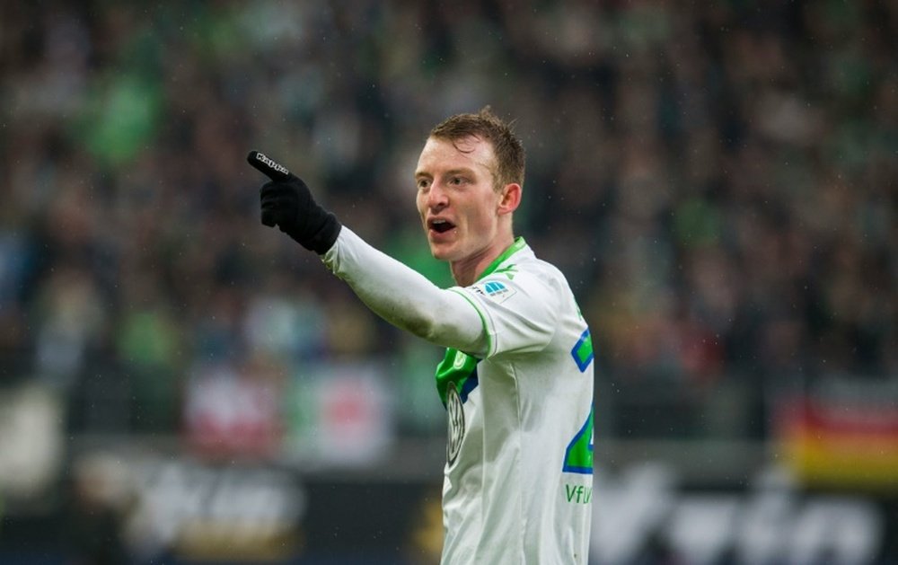 Maximilian Arnold podría abandonar el Wolfsburgo en verano. AFP/Archivo