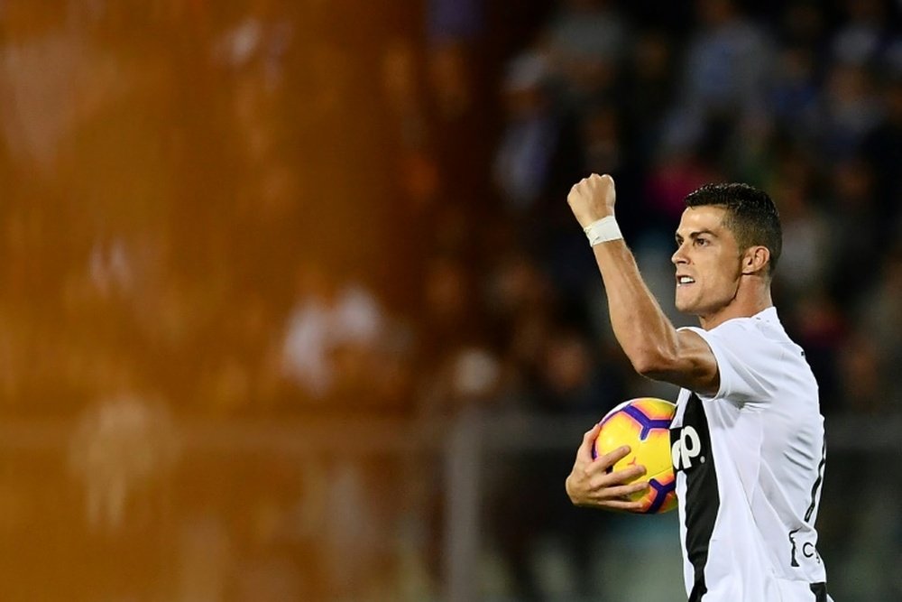 Cristiano laisse son empreinte à Turin. AFP