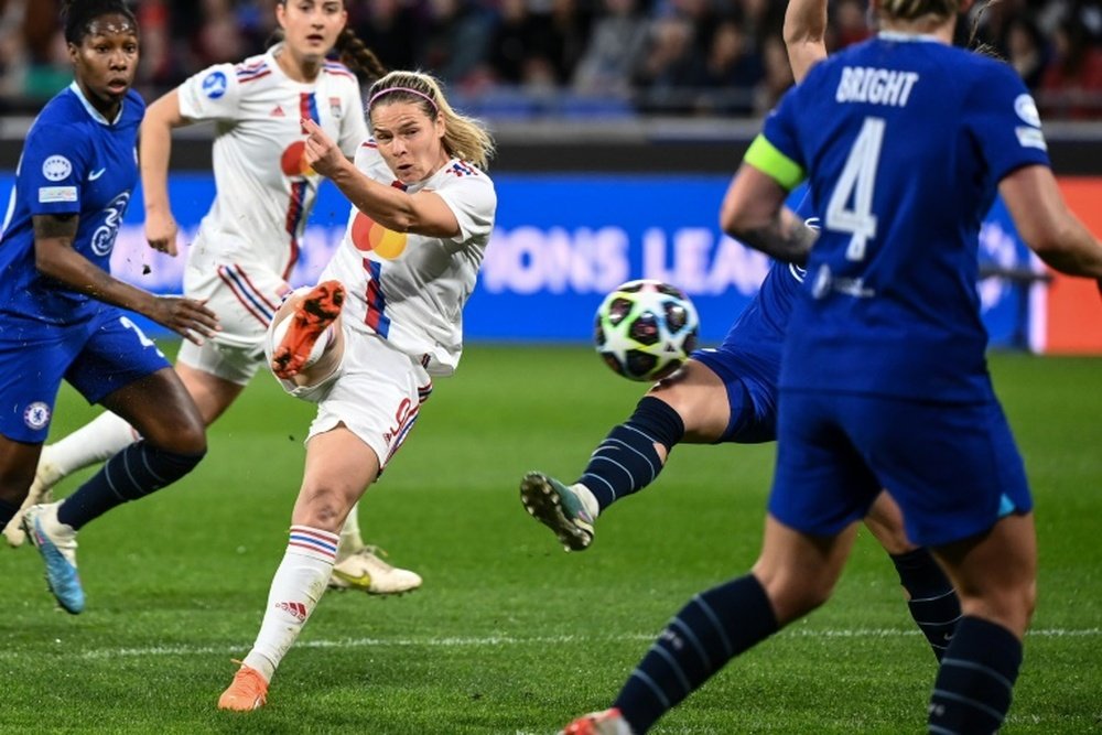 El Chelsea se impuso al Olympique de Lyon por 0-1. AFP