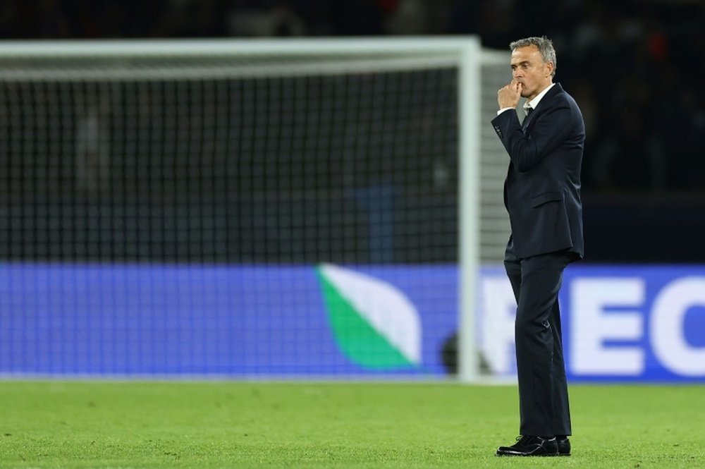 Luis Enrique experienced a pleasant Saturday night. AFP