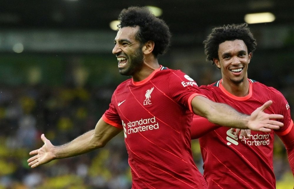 Salah se reunió con su agente: ¿renovación a la vista? AFP