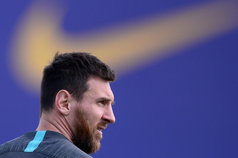 Messi, listo para el servicio. AFP