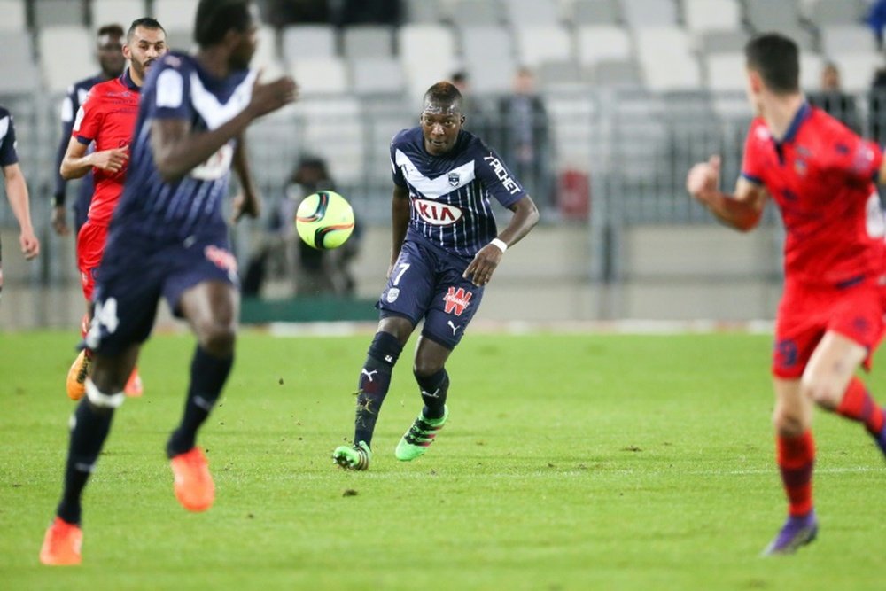 Le milieu girondin Abdou Traoré, lors d'un match de Ligue 1 contre l'AC Ajaccio à Bordeaux. AFP
