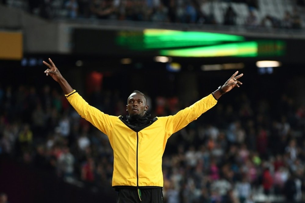 Usain Bolt is turning his talents to football. AFP