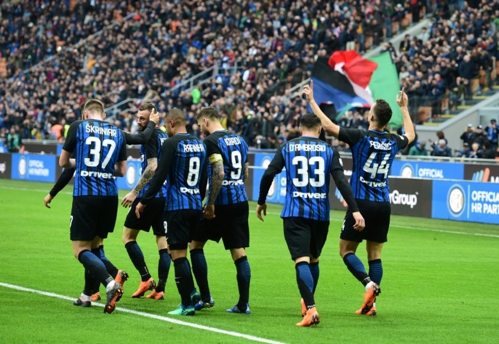 O Inter visita a Atalanta neste sábado. AFP