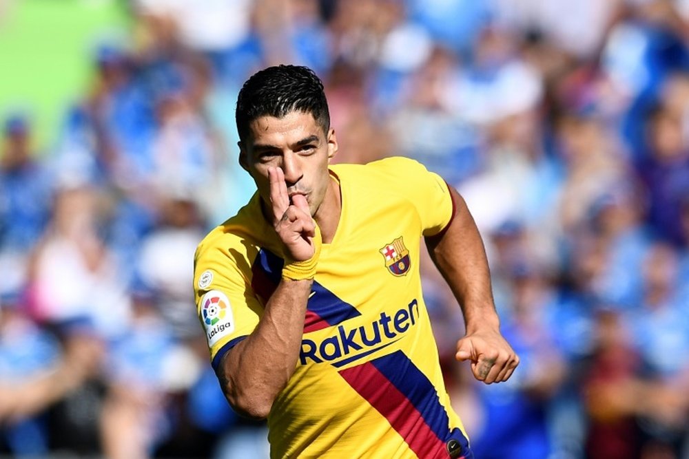 Luis Suárez foi a grande arma do Barcelona contra o Getafe. AFP