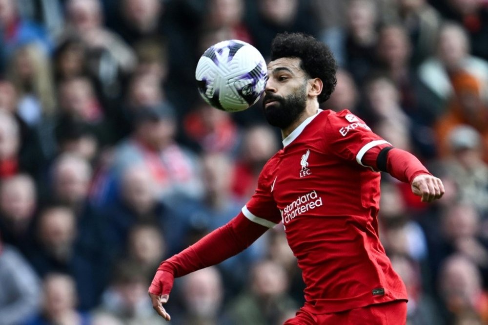 Salah's third goal in his last three games was his 22nd in all competitions this term. AFP