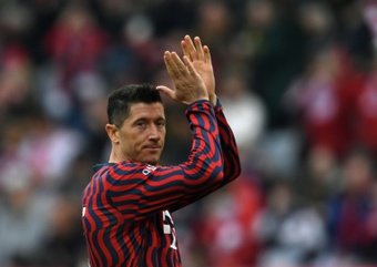 Leon Goretzka hopes a solution can be reached between Lewandowski and Bayern. AFP