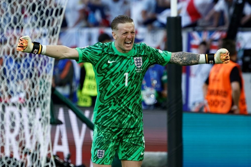 Pickford played a key role in the Three Lions' progress to the semi-finals. AFP