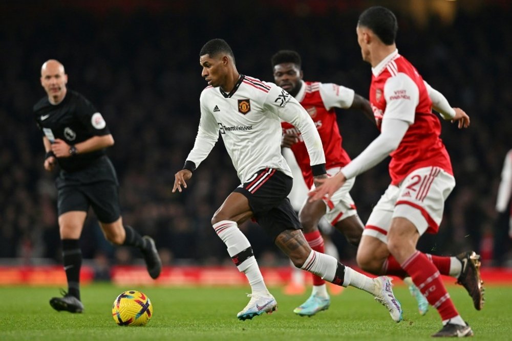 Dónde ver el Arsenal-Manchester United de Premier League. AFP