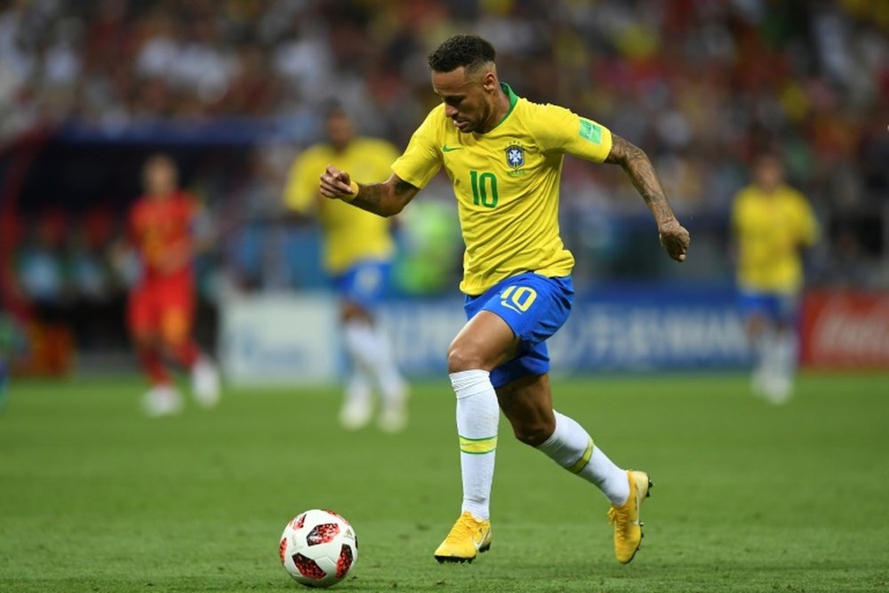 Neymar habló de la eliminación de Brasil. AFP