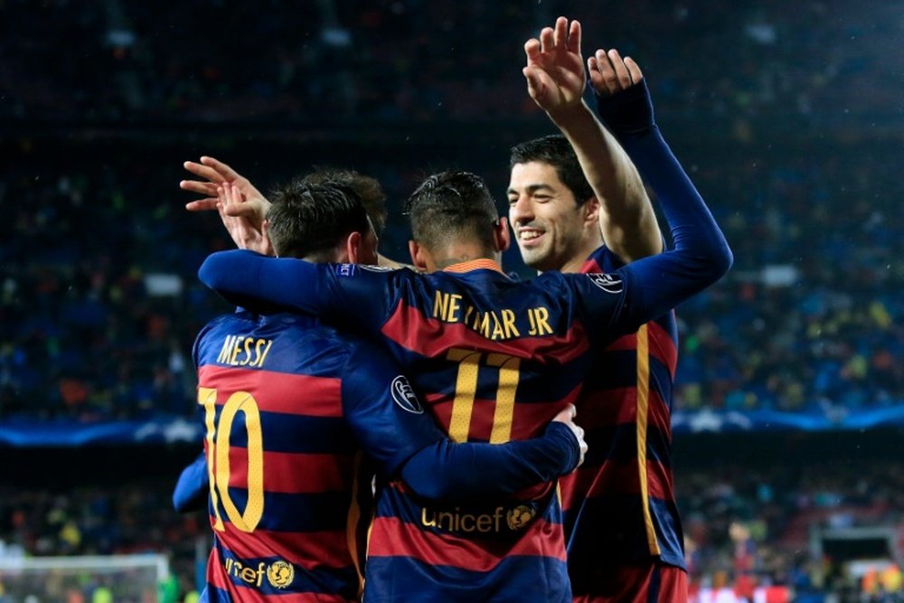 El Barça alcanza los cuartos de final de la presente edición de la Champions. AFP