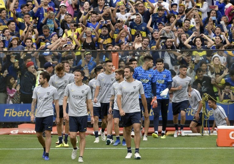 Los 'xeneizes' se quedarán en el Paseo de la Castellana. AFP