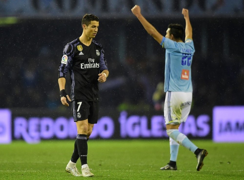 Le Real Madrid de Cristiano Ronaldo quitte la Coupe du Roi, après la défaite contre Celta Vigo. AFP