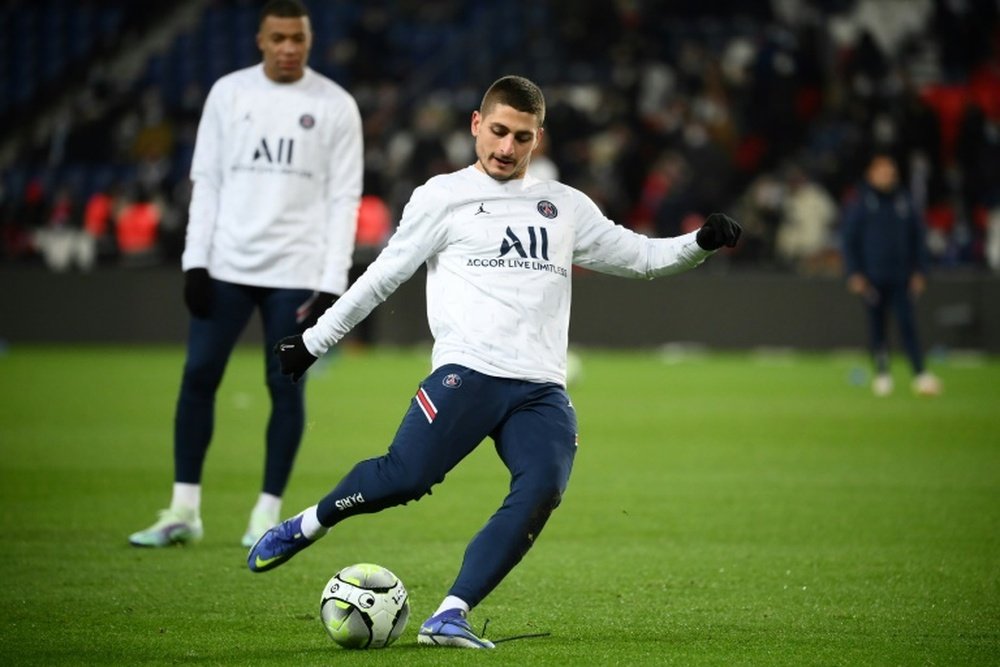 Verratti receberá sua homenagem: Ele tem sido muito importante na última década. AFP