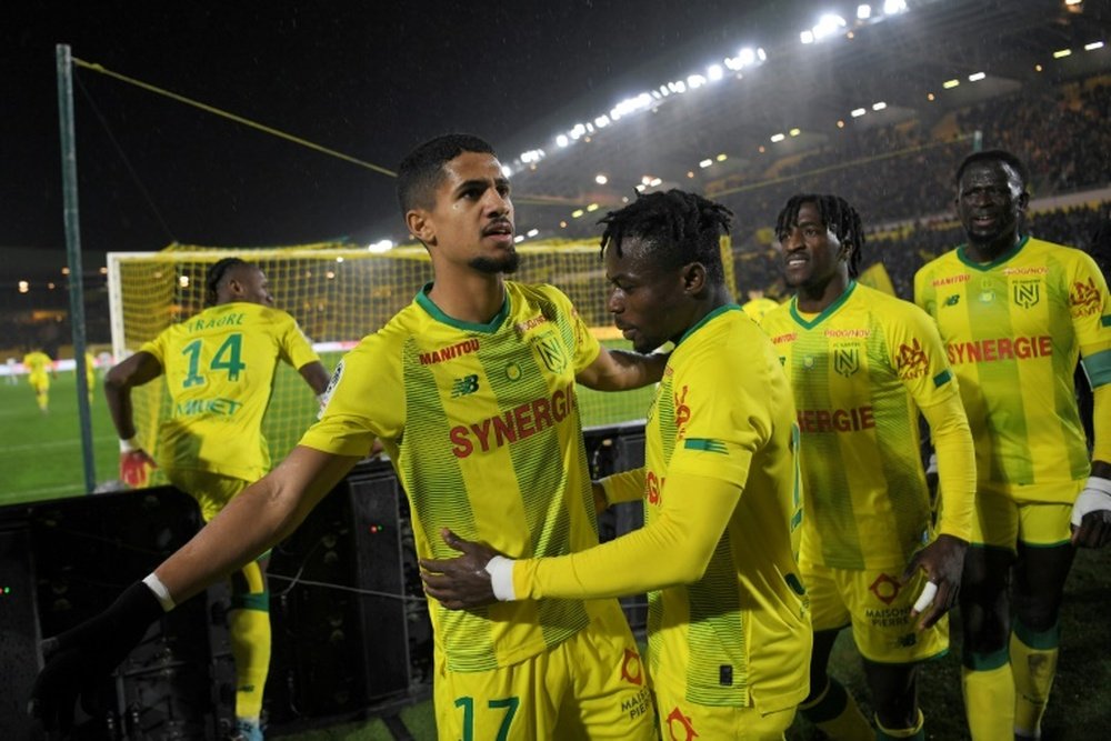 Les compos probables du match de Ligue 1 entre Nîmes et Nantes. AFP