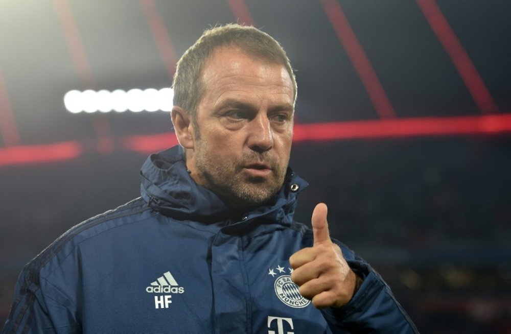 Flick está desempenhando um bom papel no Bayern. AFP